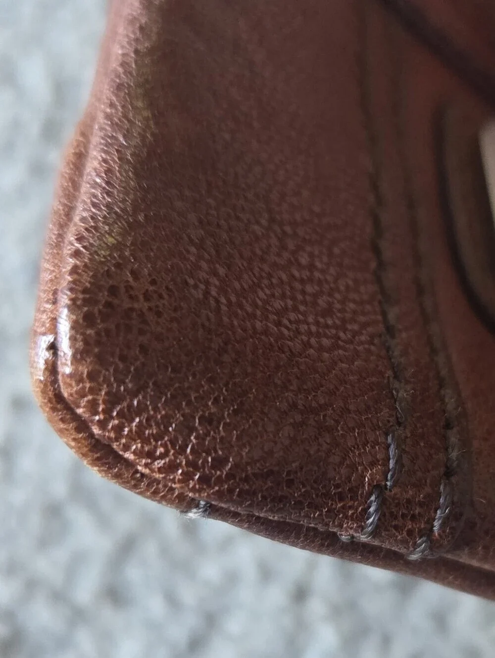 Fossil Brown Leather Emory Zip Coin Purse